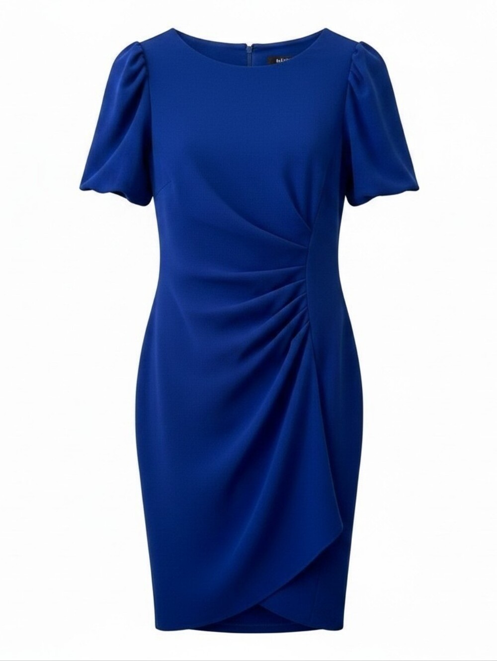 DKNY Cobalt Blue Short Puff Sleeve Sheath Dress - Size 8